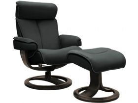 G Plan Ergoform Bergen black recliner chair available at Lee Longlands