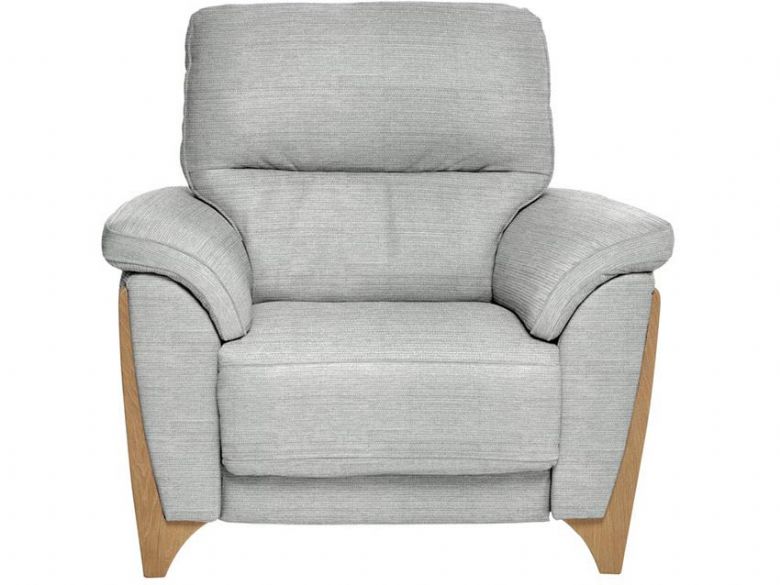 Ercol Enna light grey fabric power recliner chair available at Lee Longlands