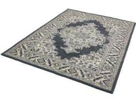 Bronte 160 x 230cm grey patterned rug available at Lee Longlands