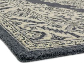 Bronte dark grey patterned large rug available at Lee Longlands