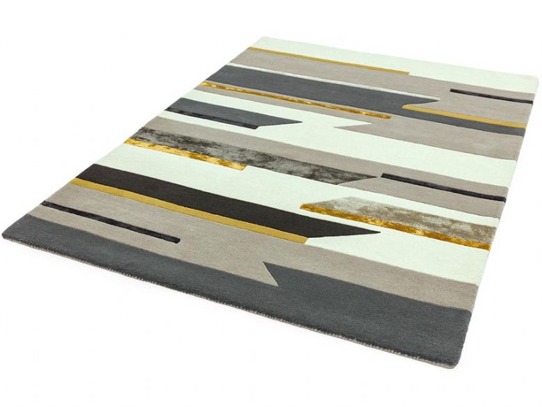 Matrix 170 x 120cm grey abstract rug