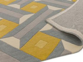 Reef grey geometric rug available in different sizes