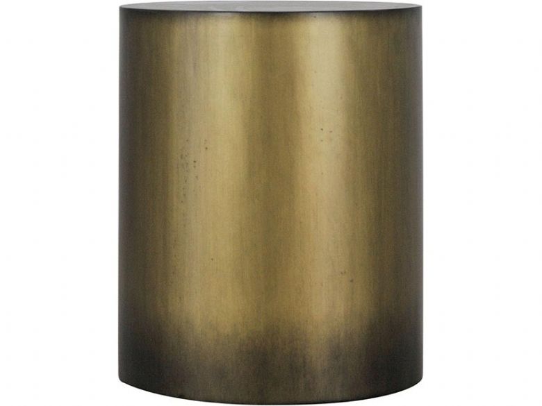 Giovanny brass finish modern round lamp table available at Lee Longlands