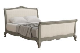 Camille classic style limed solid Oak super king size bed available at Lee Longlands