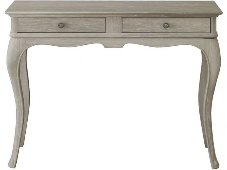 Camille oak dressing table with 2 drawers