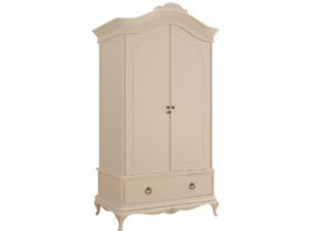 Ivory French style off white 2 door wardrobe available at Lee Longlands