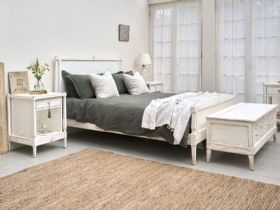 Atelier distressed white bedroom furniture