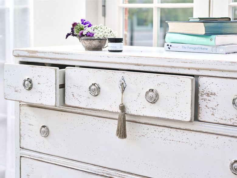 Atelier distressed chest of 6 drawers