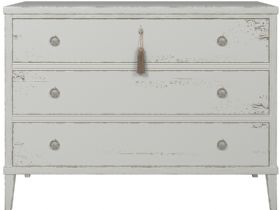 Atelier white distressed chest with tassle