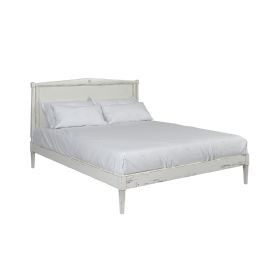 Atelier white double bedframe interest free credit available