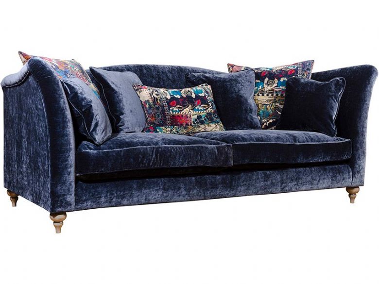 Monique blue 4 seater sofa available at Lee Longlands