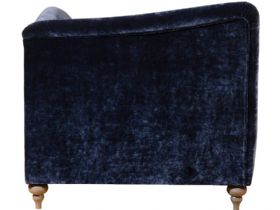 Monique blue fabric four seat sofa