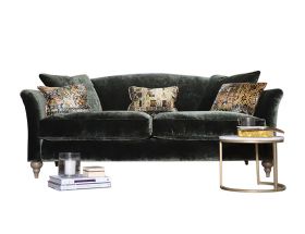 Lamour green velvet 2 seater sofa available at Lee Longlands