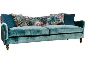 Spink and Edgar Tiffany blue fabric sofa