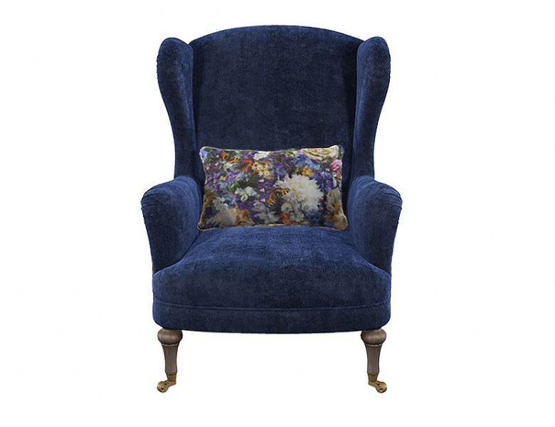 Crawford patterned blue chair in classic style