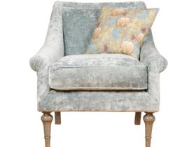 Garbo aquamarine chair available at Lee Longlands