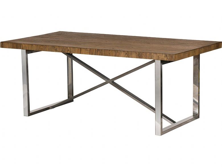 Olette 240cm wood and metal table available at Lee Longlands