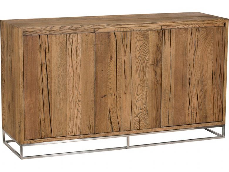 Olette metal and wooden large sideboard rustic finish