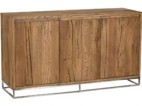 Olette metal and wooden large sideboard rustic finish