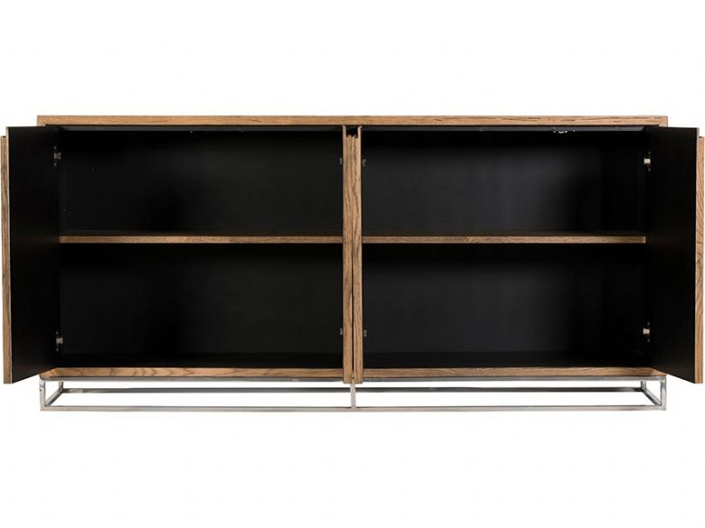 Olette metal and wood extra large sideboard