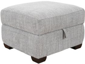 Odette grey fabric stool