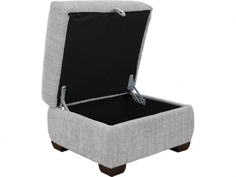 Odette fabric storage footstool