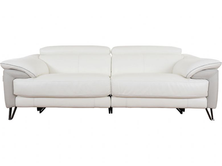 Romilly white power recliner sofa available at Lee Longlands