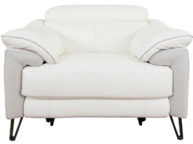 Romilly white power recliner chair available at Lee Longlands