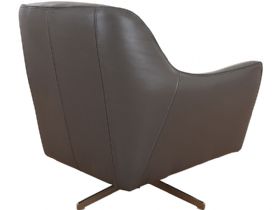 Tabitha modern grey swivel chair