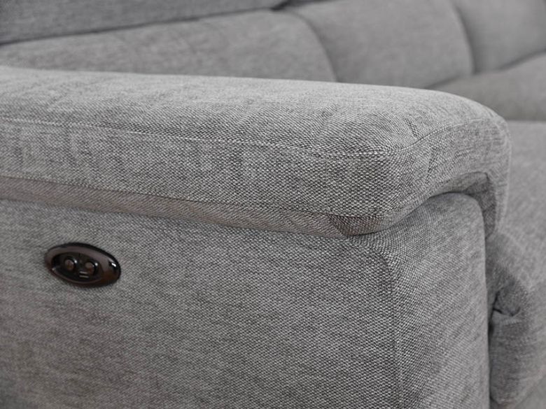 Annabella large grey corner sofa