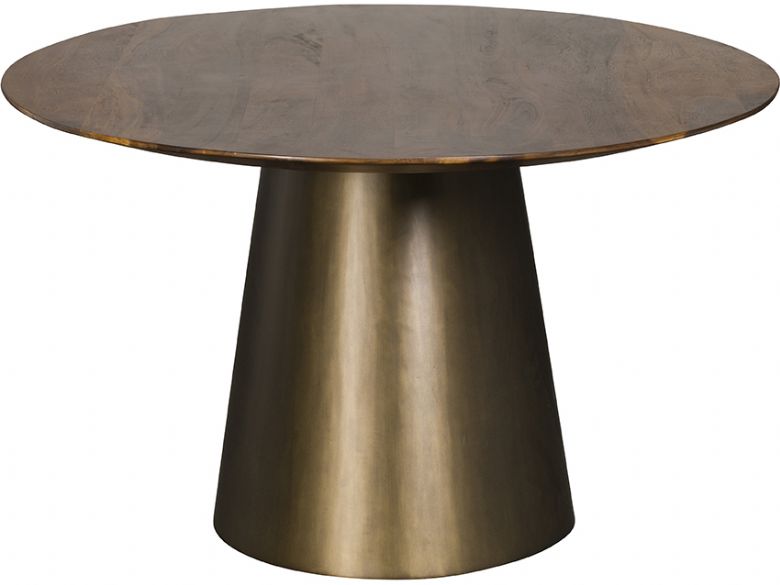 Giovanny walnut round dining table available at Lee Longlands
