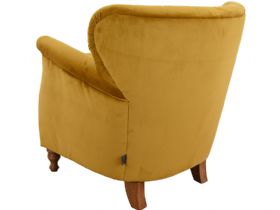 Paul Chair in Turmeric Velvet