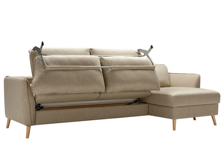 Lucy beige sofabed in Nancy Light Grey