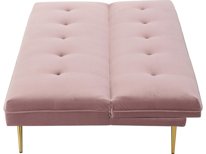 Lorenzo 3 seater pink sofa bed and Lee Longlands