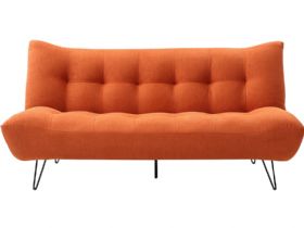 Marcello 3 Seater Orange Sofa Bed