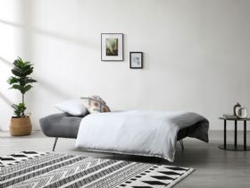 Marcello 3 Seater Grey Sofa bed - at Lee Longlands