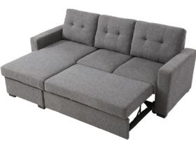 Brando Grey corner sofa bed - at Lee Longlands