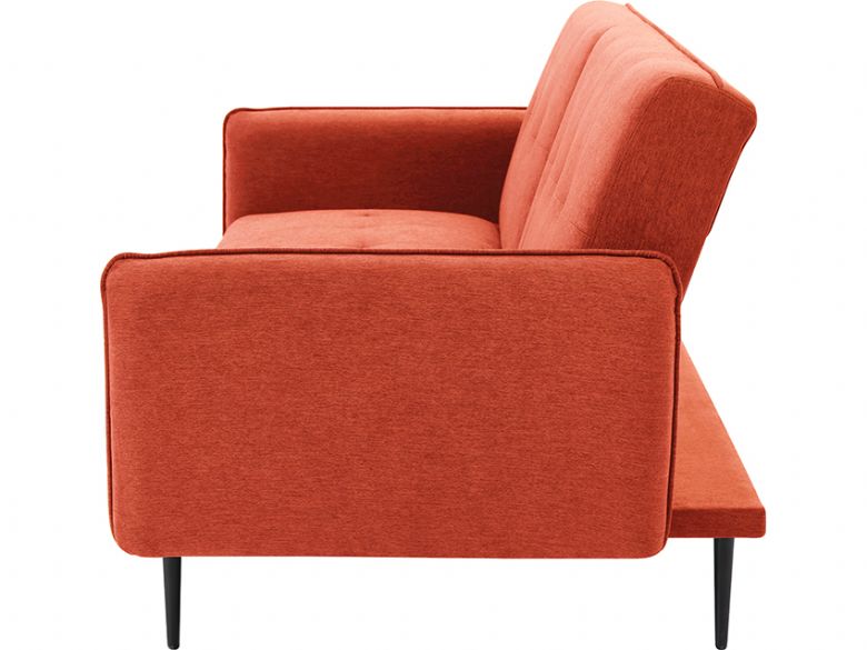 Franco 3 Seater orange sofa bed - at Lee Longlands