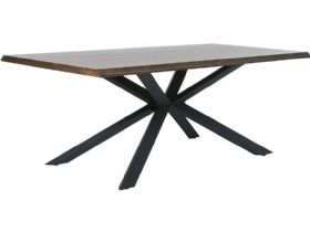 Burwell 200cm smoked oak dining table