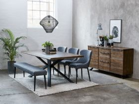 Burwell smoked oak dining collection interest free credit available