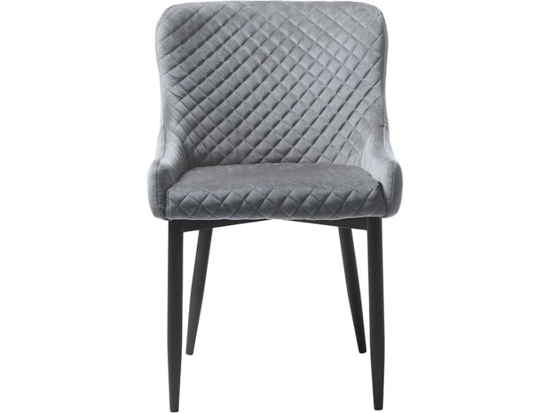 Whitney grey quilted dining chair