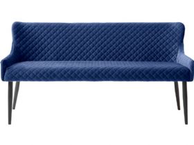 Whitney blue velvet sofa bench available at Lee Longlands