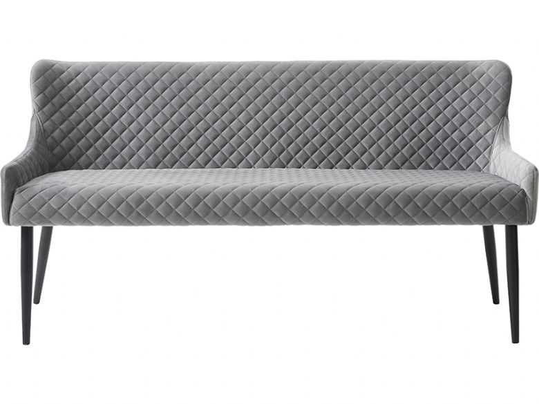 Whitney quilted grey sofa bench available at Lee Longlands