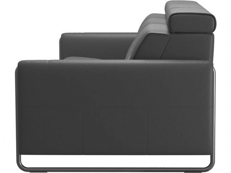 Stressless Emily grey leather sofas with quick delivery