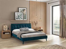Harlow kingsize blue bed frame available at Lee Longlands
