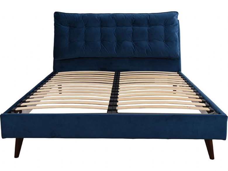 Harlow blue fabric super king bedframe interest free credit available