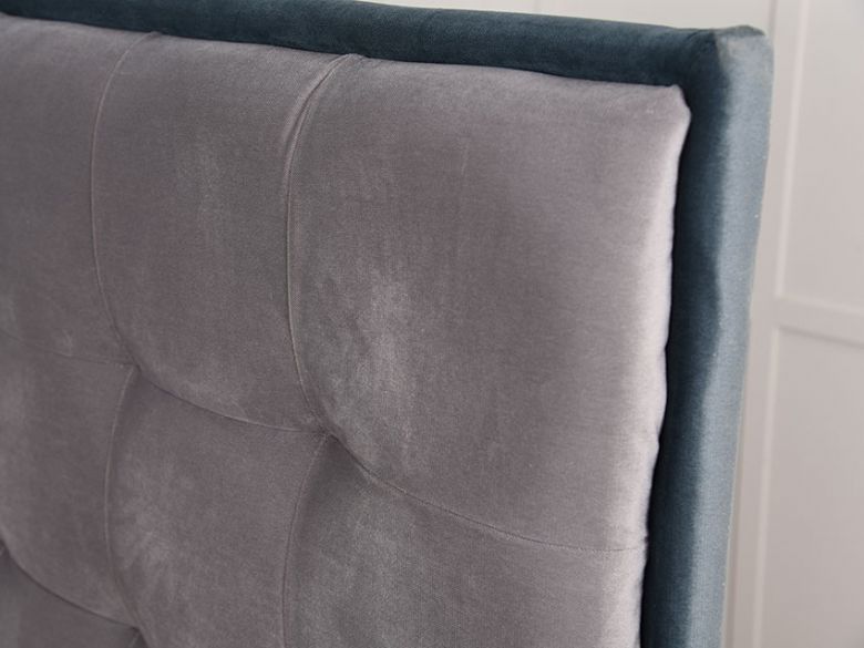 Minx twotone grey super king bed frame