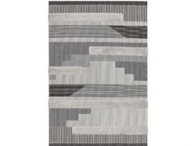 Moonshadow black and grey geometric rug