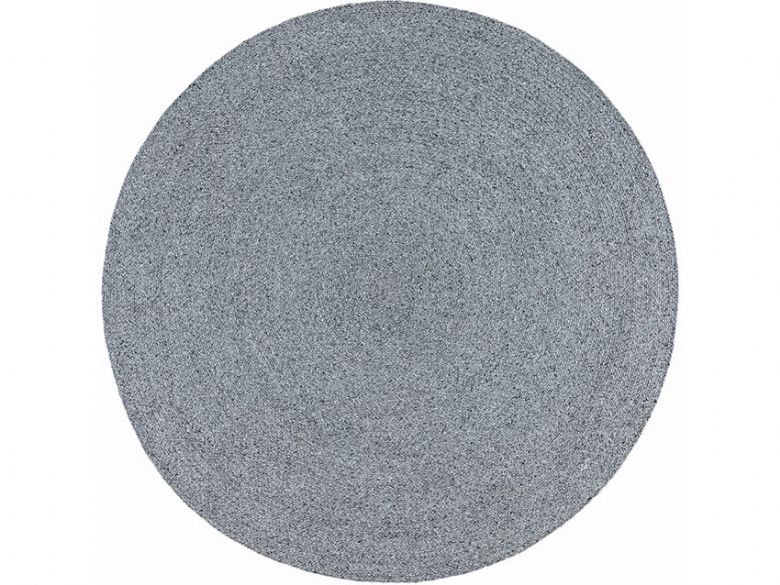 Poppy grey round outdoor rug available at Lee Longlands