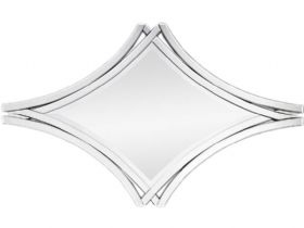 Twice modern diamond shaped mirror